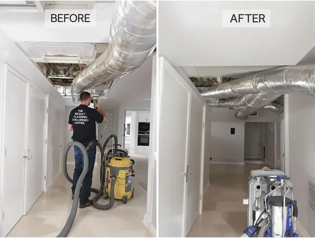 Southborough Air Duct Cleaning professional performing thorough air duct cleaning in Southborough