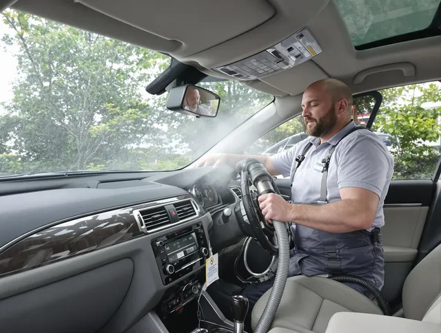 Southborough Air Duct Cleaning specialist performing professional car duct cleaning in Southborough