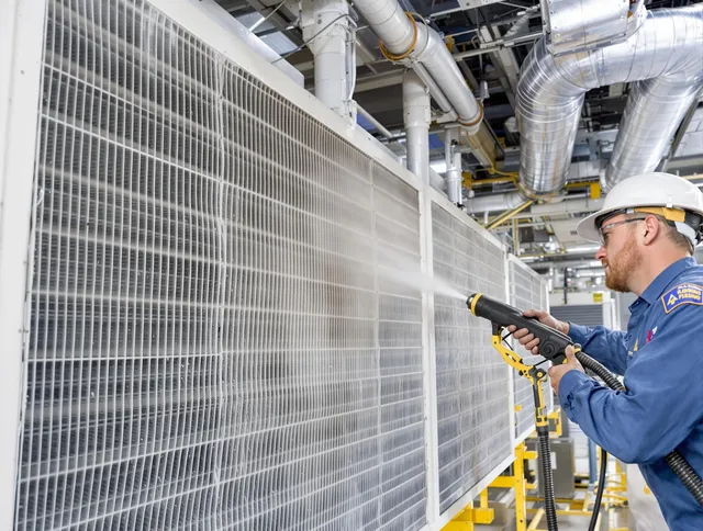 Professional commercial coil cleaning by Southborough Air Duct Cleaning in Southborough